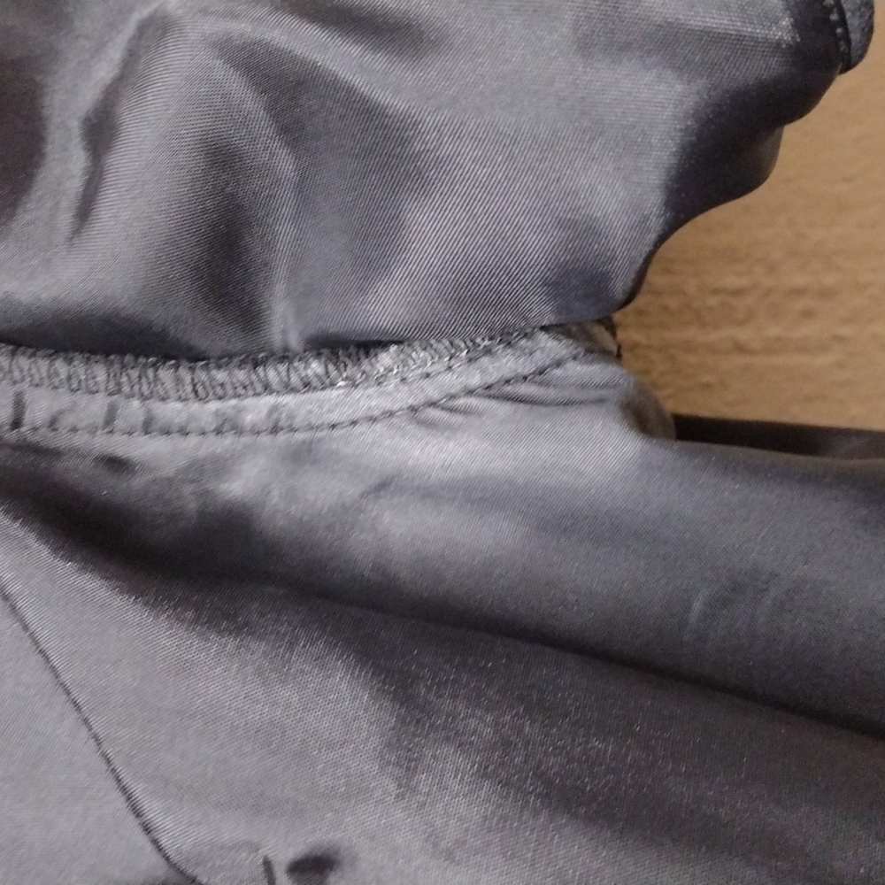 100% Silk Talbots Basic Charcoal/Black Shift Dres… - image 8